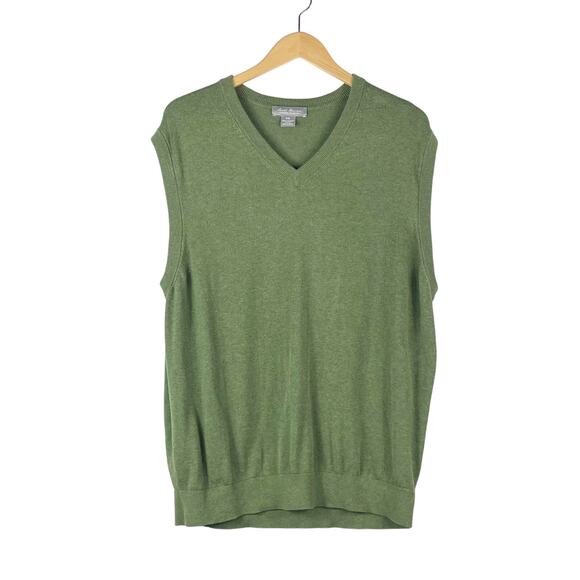 Daniel Cremieux Men's Sage Green Sweater Vest Size XXL Pima Cotton Golf Office - Picture 1 of 6